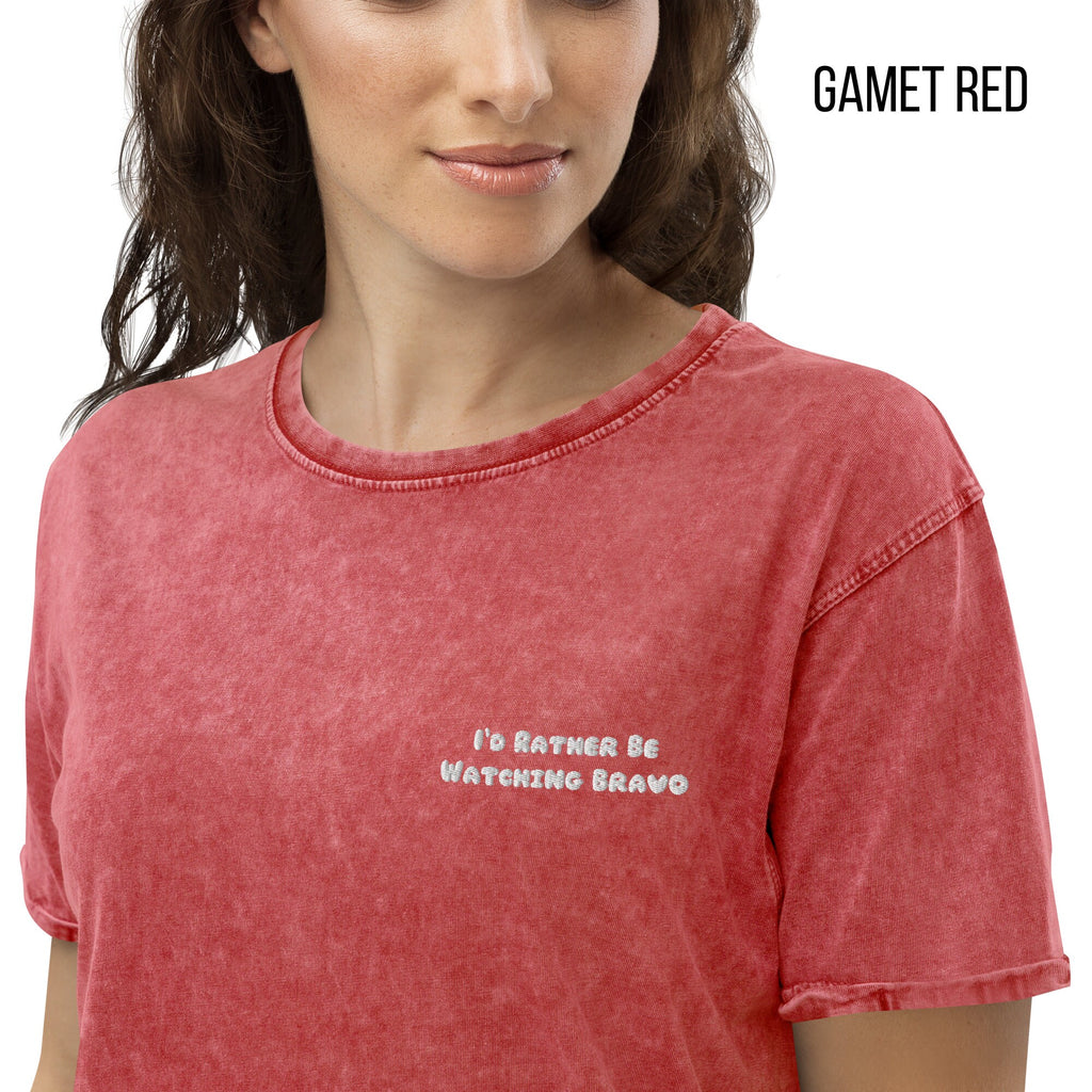 I'd Rather Be Watching Bravo | Denim T-Shirt