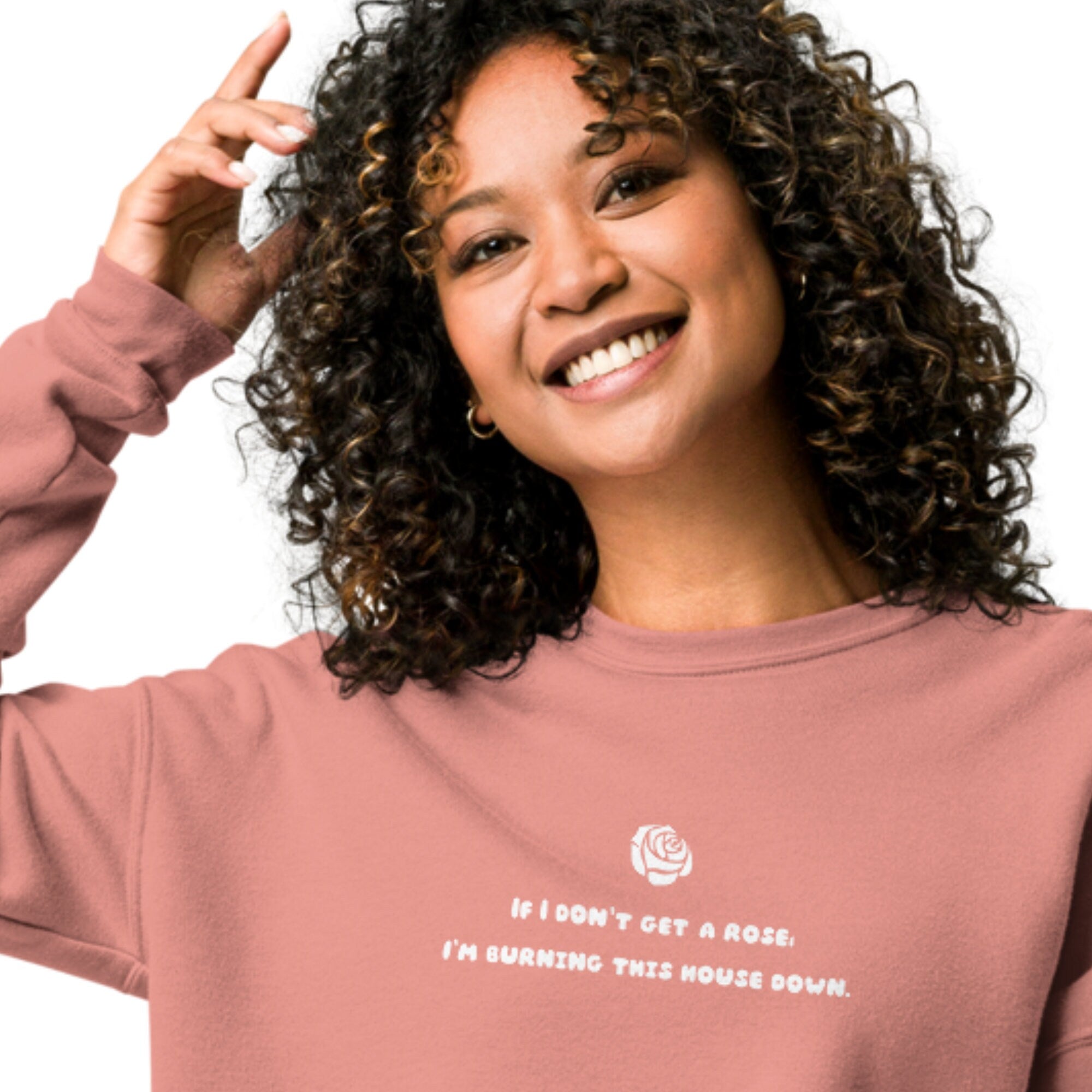 If I Don't Get A Rose | Bachelor Crop Sweatshirt