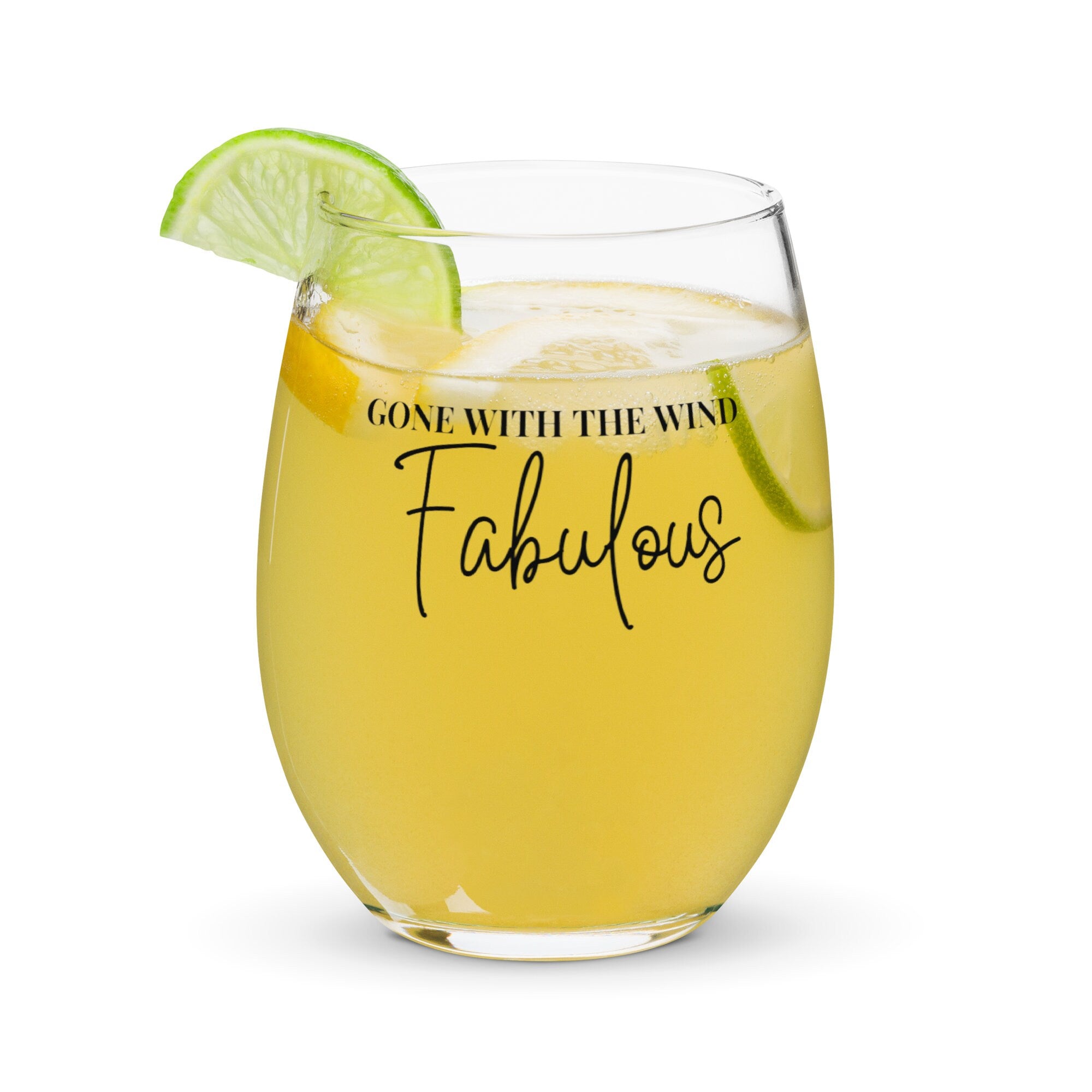Gone With The Wind Fabulous | Stemless Wine Glass | #RHOA
