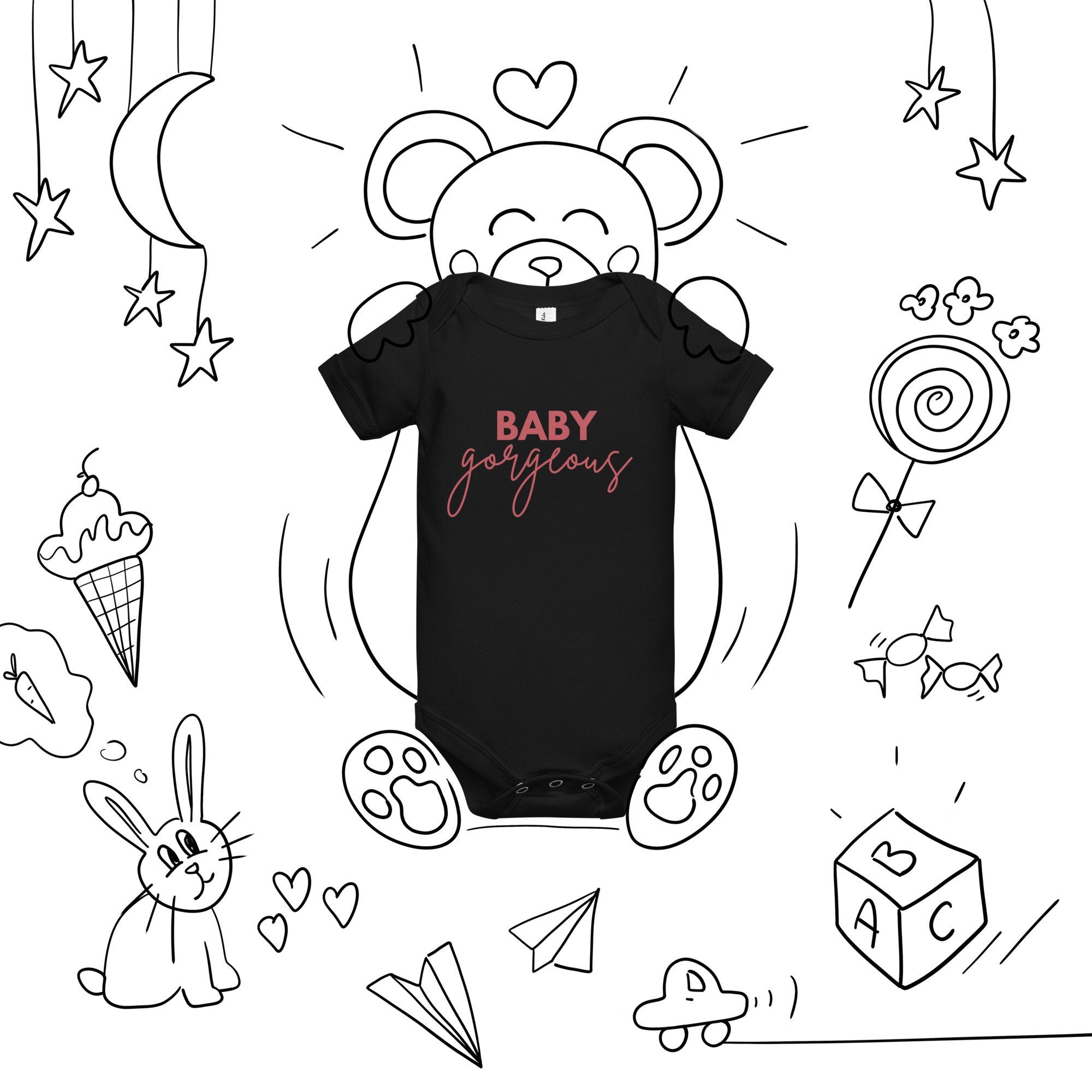 Baby Gorgeous Baby Bodysuit | Short Sleeve Onesie | RHOSLC