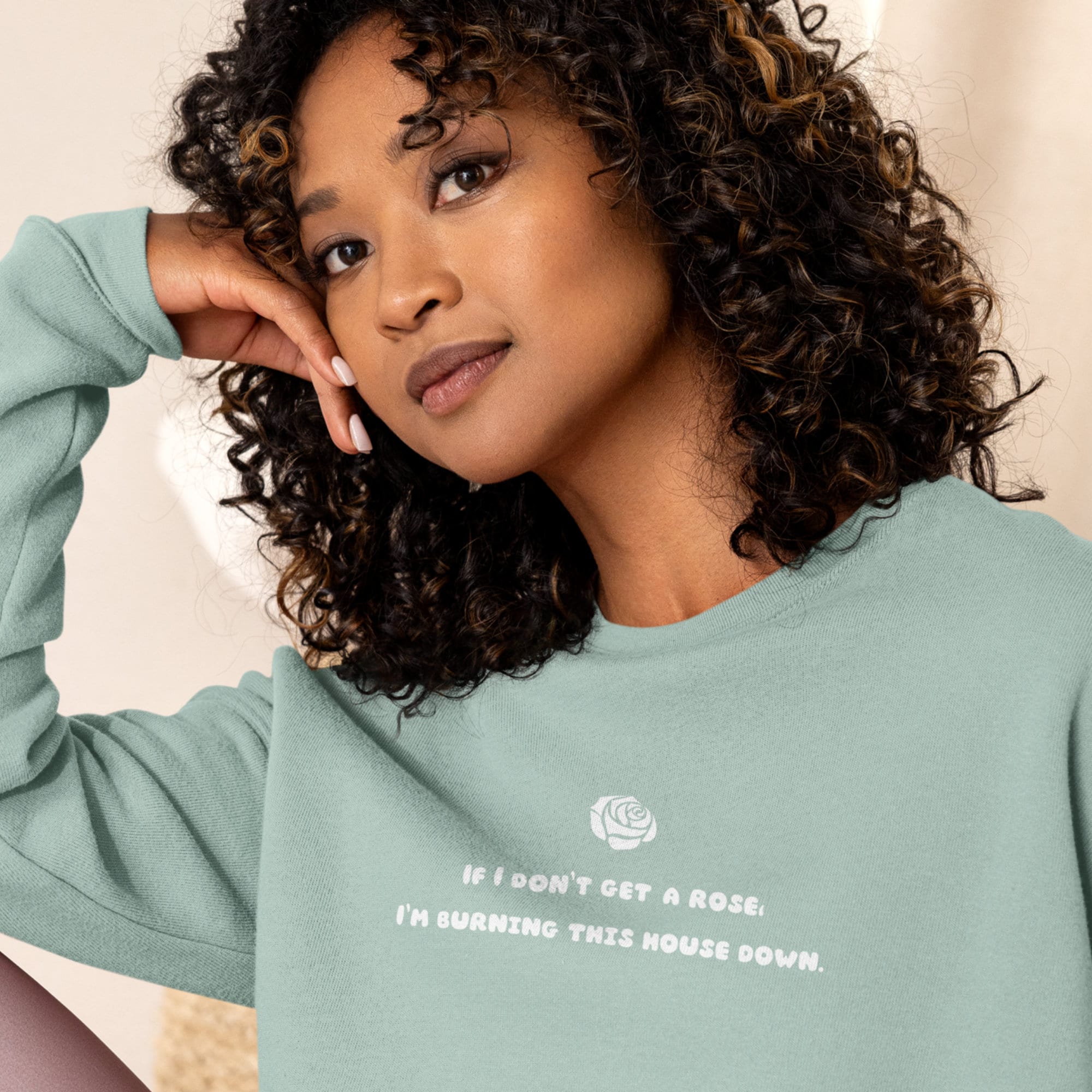 If I Don't Get A Rose | Bachelor Crop Sweatshirt