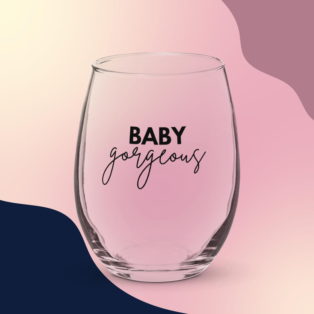 Baby Gorgeous Wine Glass | RHOSLC Lisa Barlow| Stemless Glassware Gift