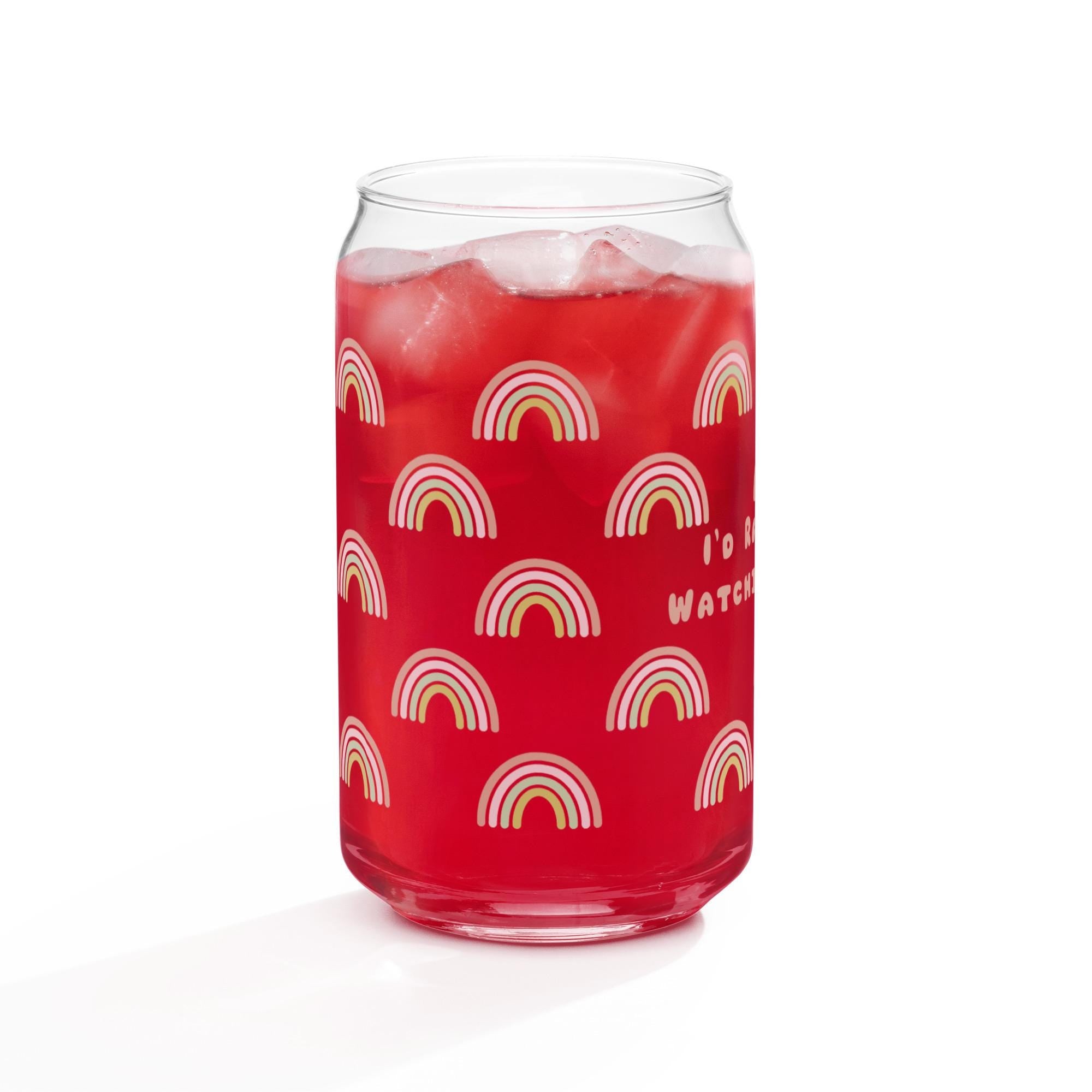 I'd Rather Be Watching Bravo Glass Can | Can-Shaped Glass Cup