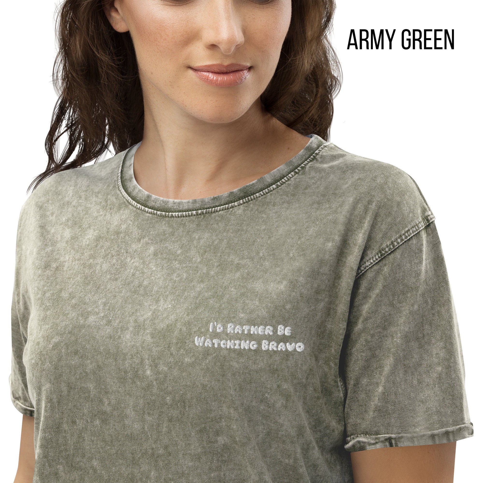 I'd Rather Be Watching Bravo | Denim T-Shirt