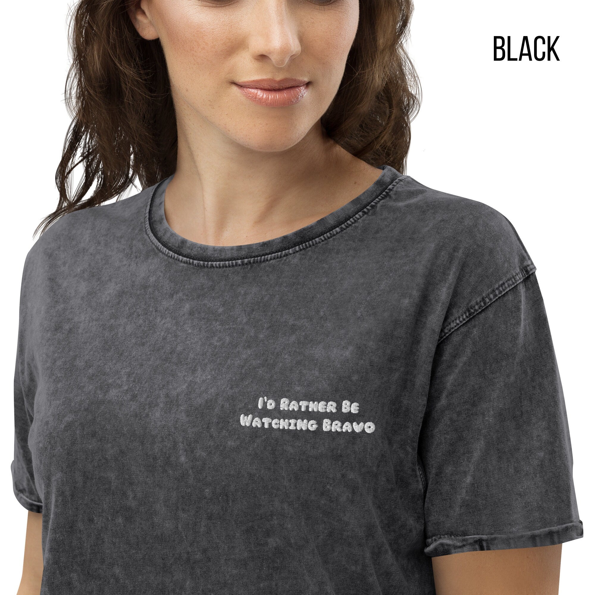 I'd Rather Be Watching Bravo | Denim T-Shirt