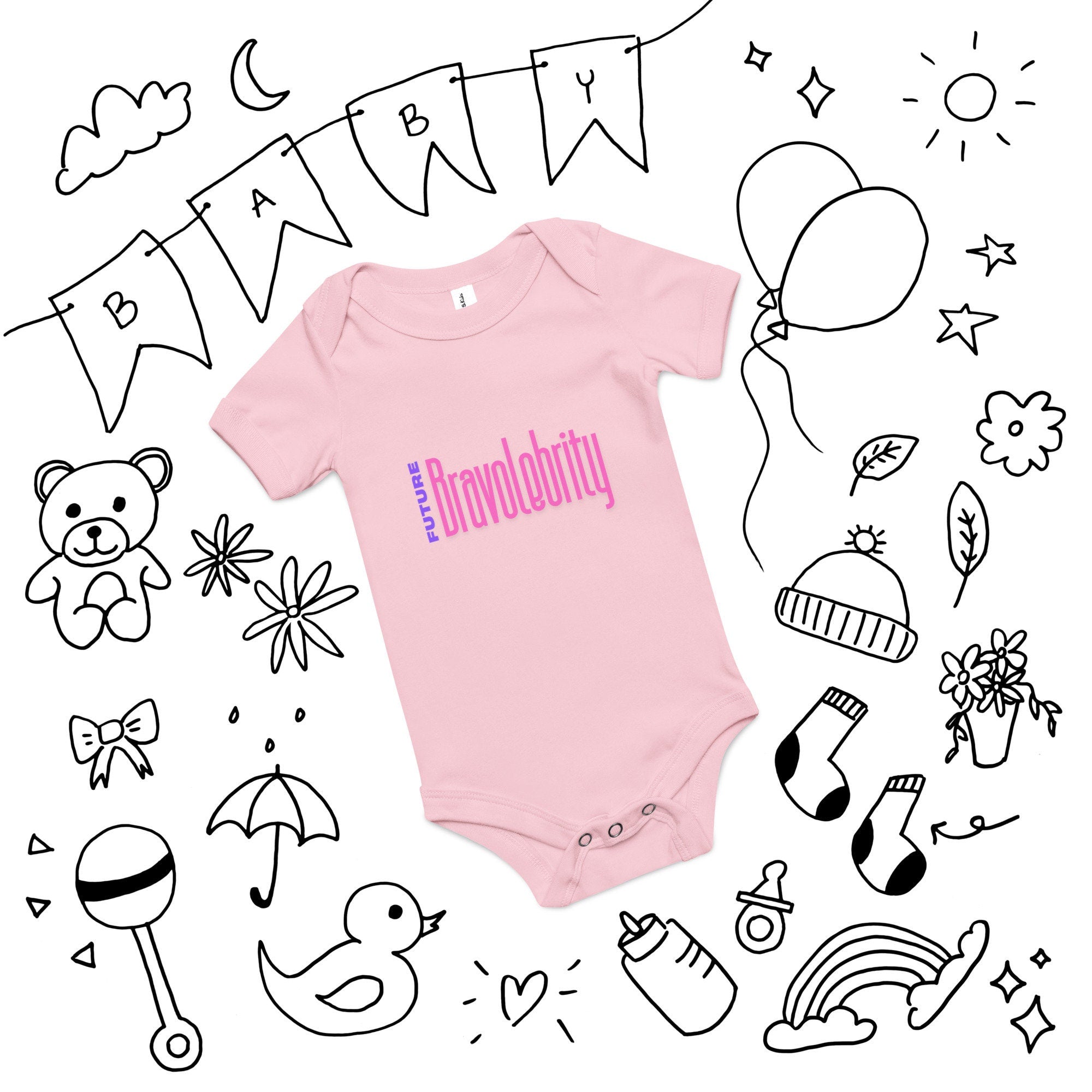 Future Bravolebrity Baby Onesie | Short Sleeve Bodysuit